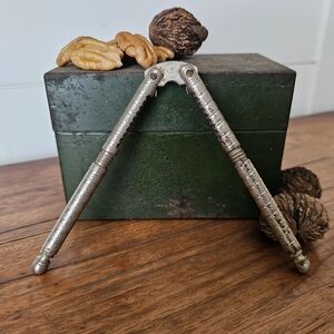 Vintage Nutcraker Pecan Craker HMQ Jointed Spring Loaded USA H.M. Quackenbrush